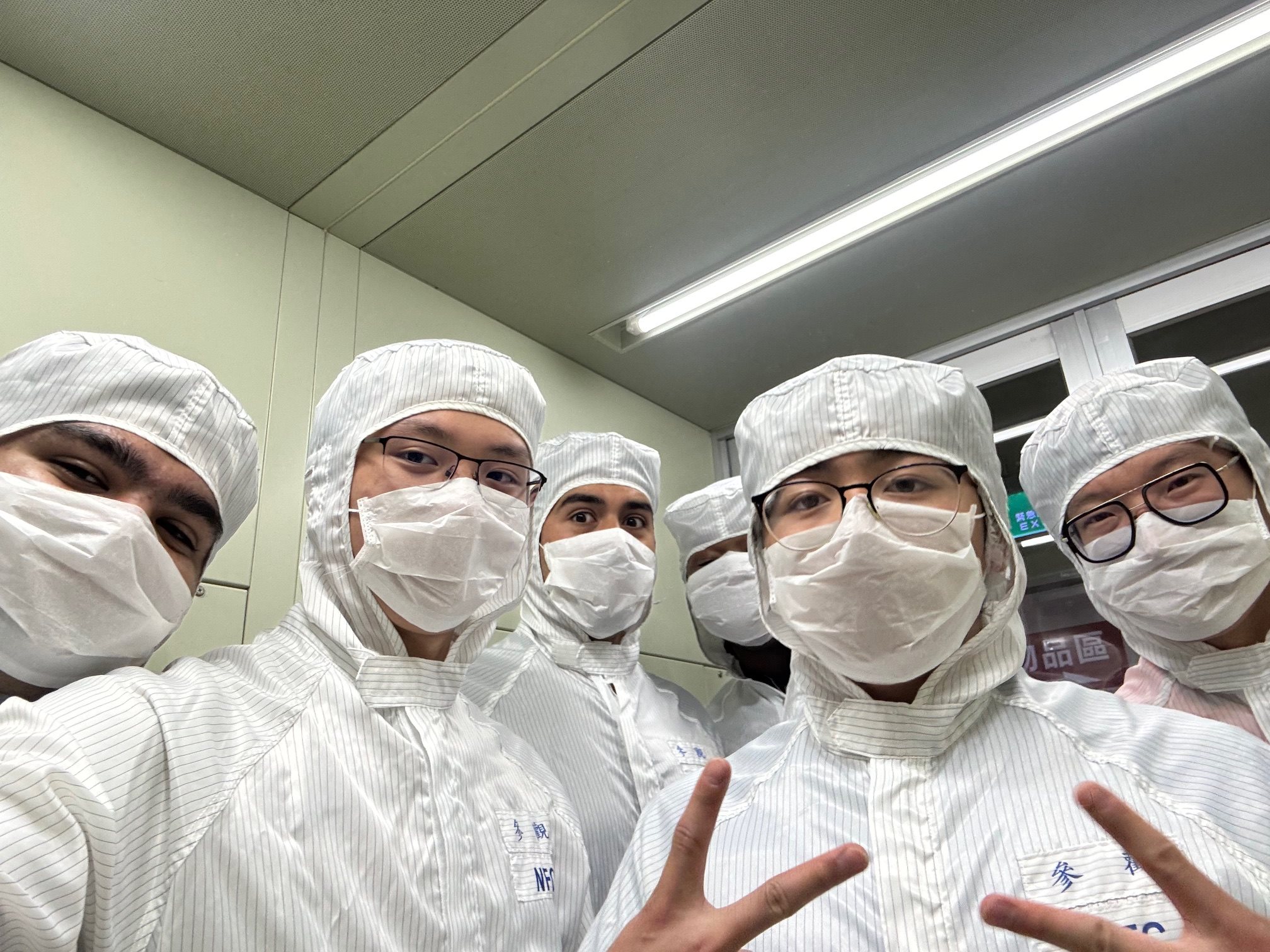 Student using VR headset and hand controls